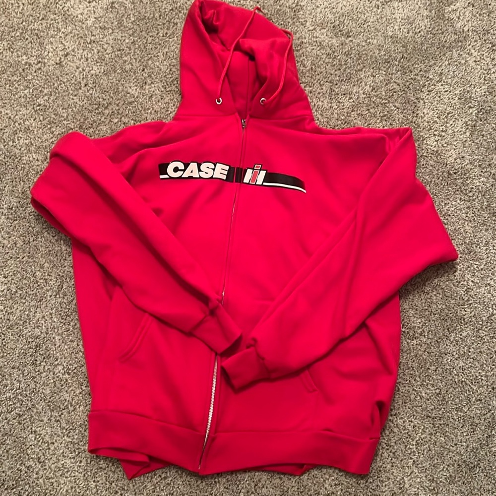 Case IH Front Zip Hooded Sweatshirt